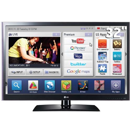 Nova TV de LED da LG 32LV5500 de 32 polegadas possui recurso Smart TV