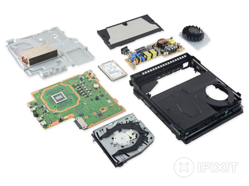 PS4 Pro e desmontado pelo iFixit | TargetHD.net sony ps3 usb wiring diagram 