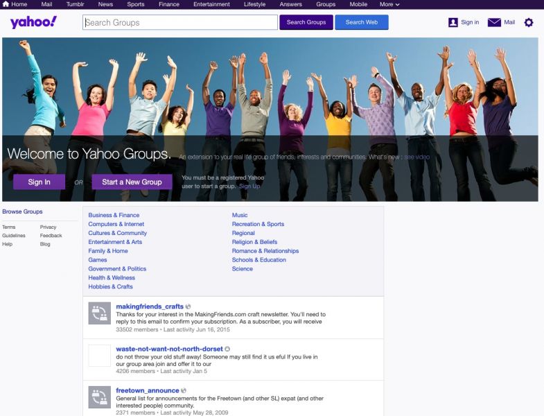 Yahoo! Groups chega ao fim, e com ele boa parte da história da internet ...