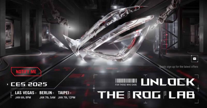 ASUS ROG anuncia evento virtual na CES 2025 | TargetHD.net
